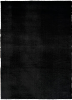 Nourison Soft Plush Rabbit Fur SFF01 Black Area Rugs