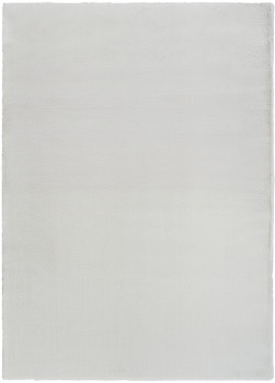 Nourison Soft Plush Rabbit Fur SFF01 Silver Area Rugs