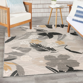 Nourison Suncoast SNC01 Grey Area Rugs