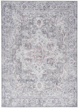 Nourison New Concept Washables SR101 Ivory Grey Area Rugs