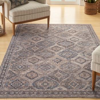 Nourison New Concept Washables SR103 Ivory Latte Area Rugs