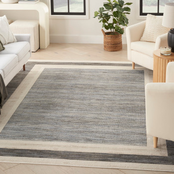Nourison Serenity Home SRH07 Grey Ivory Area Rugs