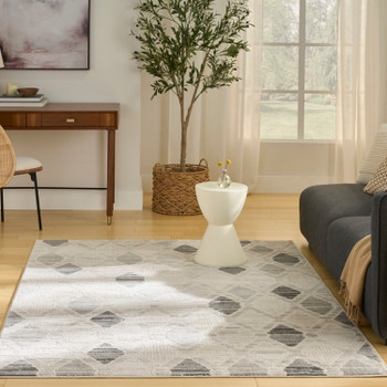 Nourison Serenity Home SRH08 Beige Grey Area Rugs