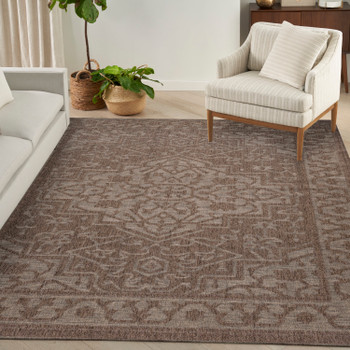 Nourison Tulum TLM05 Brown Area Rugs
