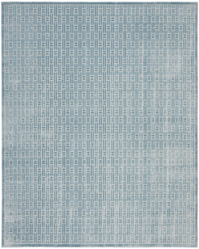 Nourison Washable Charm WCH02 Blue Ivory Area Rugs