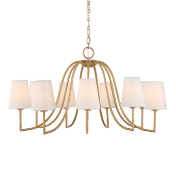 Uttermost Seville 9 Light Gold Chandelier