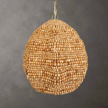 Uttermost Kauri 1 Light Wooden Bead Pendant
