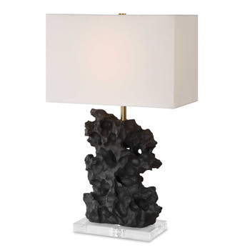Uttermost Basalt Black Stone Table Lamp