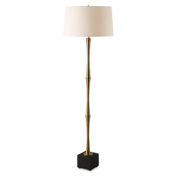 Uttermost Shino Antique Brass Floor Lamp