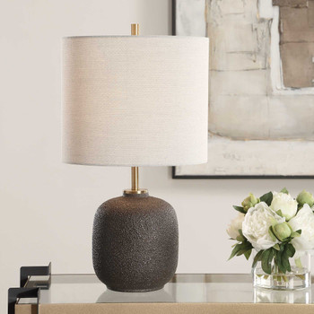 Uttermost Blacktop Textured Buffet Lamp