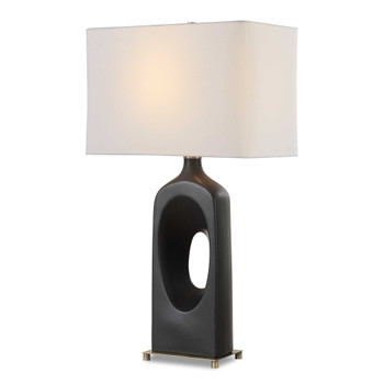 Uttermost Void Matte Black Table Lamp
