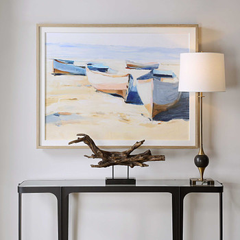 Uttermost Beached Boats Framed Print