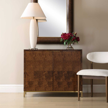 Uttermost Jethro Burl 2 Door Cabinet