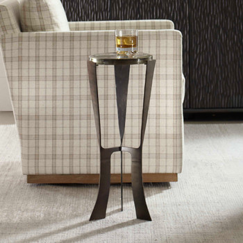 Uttermost Renaud Dark Bronze Drink Table