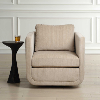 Uttermost Abound Porcelain Swivel Chair