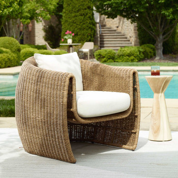 Uttermost Tropic Golden Flax Outdoor Lounge Chair