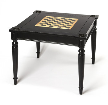 Butler Vincent Black Licorice Multi-game Card Table