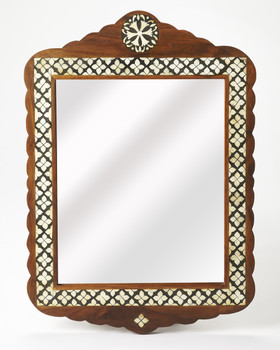 Butler Gabby Wood & Bone Inlay Wall Mirror