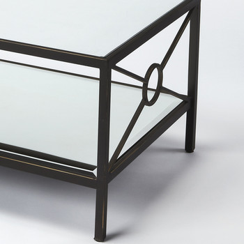 Butler Metropolis Metal & Mirror Coffee Table