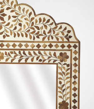 Butler Vivienne Wood & Bone Inlay Mirror