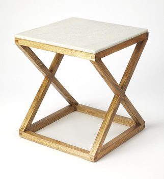 Butler Braylon Marble & Wood End Table