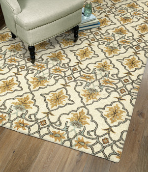 Kaleen Helena Hand-tufted 3214-03 Beige Area Rugs