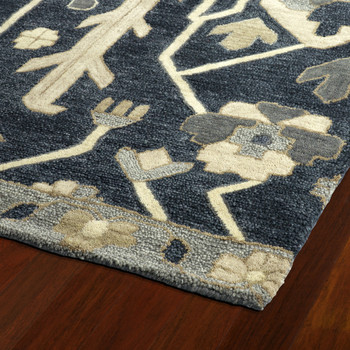 Kaleen Brooklyn Hand-tufted 5307-10 Denim Area Rugs