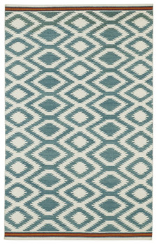 Kaleen Nomad Flat-weave Nom04-78 Turquoise Area Rugs