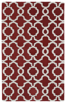 Kaleen Revolution Hand Tufted Rev03-25 Red Area Rugs