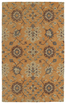 Kaleen Weathered Hand-tufted Wtr07-89 Orange Area Rugs