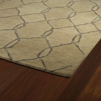 Kaleen Casablanca Hand Tufted Cas02-82 Lt. Brown Area Rugs