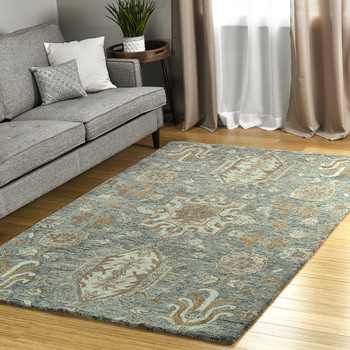 Kaleen Chancellor Hand-tufted Cha07-102 Pewter Green Area Rugs