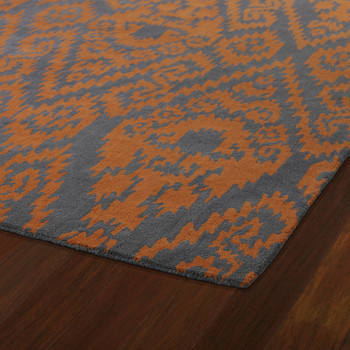 Kaleen Evolution Hand Tufted Evl02-89 Orange Area Rugs