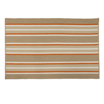 Colonial Mills Mesa Stripe Ms36 Rusted Sand Area Rugs