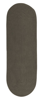 Colonial Mills Reversible Flat-braid (oval) Runner Rv41 Grey Area Rugs