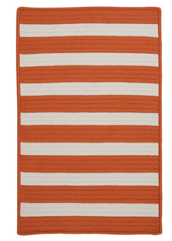 Colonial Mills Stripe It Tr19 Tangerine Area Rugs