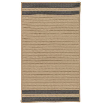 Colonial Mills Denali End Stripe De85 Grey Area Rugs