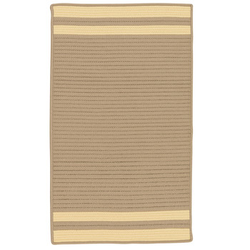 Colonial Mills Denali End Stripe De95 Yellow Area Rugs