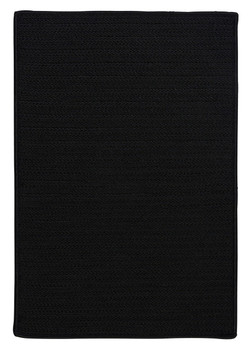 Colonial Mills Simply Home Solid H031 Black Area Rugs