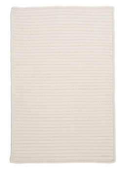 Colonial Mills Simply Home Solid H141 White Area Rugs