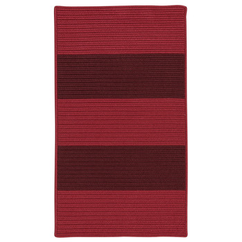 Colonial Mills Newport Textured Stripe Nw36 Reds Area Rugs