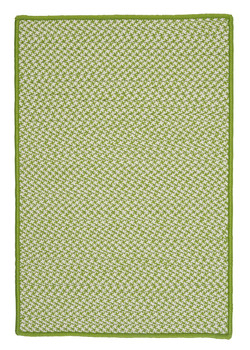 Colonial Mills Outdoor Houndstooth Tweed Ot69 Lime Area Rugs