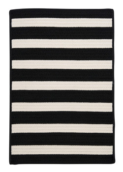 Colonial Mills Stripe It Tr89 Black White Area Rugs