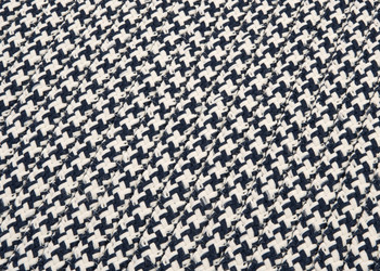 Colonial Mills Outdoor Houndstooth Tweed Ot59 Navy Chair Pads