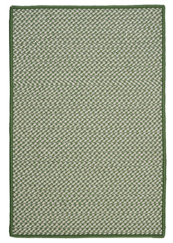 Colonial Mills Outdoor Houndstooth Tweed Ot68 Leaf Green Chair Pads