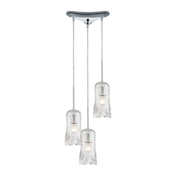 ELK Lighting Hand Formed Glass 3-Light Pendant - 21165/3