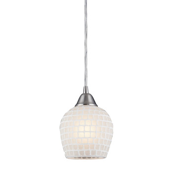 ELK Lighting Fusion 1-Light Mini Pendant - 528-1WHT