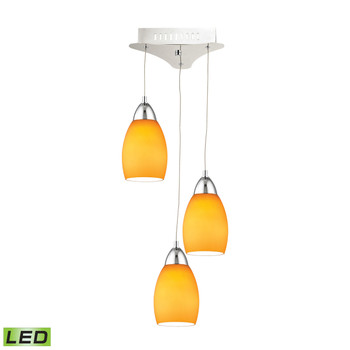 ELK Lighting Buro 3-Light Mini Pendant - LCA203-8-15