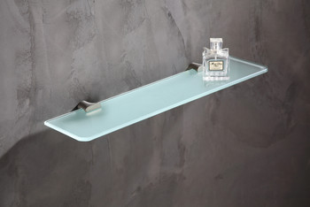 ANZZI Essence Series Glass Shelf In Brushed Nickel - AC-AZ050BN