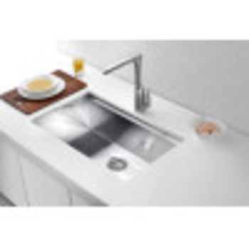 ANZZI Aegis Undermount Stainless Steel 30 In. 0-hole Single Bowl Kitchen Sink With Cutting Board And Colander - K-AZ3018-1Ac